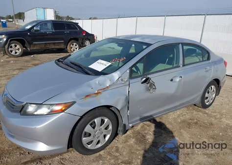 2012 Honda Civic Lx из США, поврежденный, VIN 2HGFB2F53CH566531